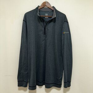 Cutter & Buck Microsoft Men’s XXL Quarter Zip Pullover Jacket Blue Gray